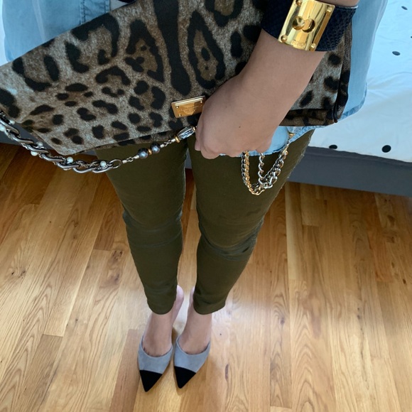 (New) Dolce&Gabbana Jewel Leopard Denim Clutch - Picture 4 of 5